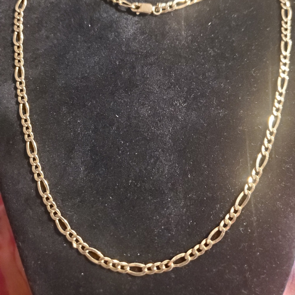 Vermeil Gold Chain Signed Eccezioni Designer 17"